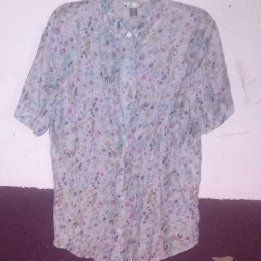 White Stag Floral Blouse - Multicolor